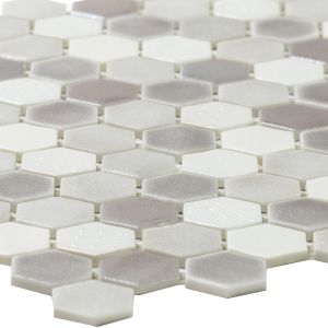 Eterna Dove Recycled Glass Textured Mosaic