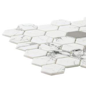 Fosco Argent Recycled Glass Matte Mosaic 3