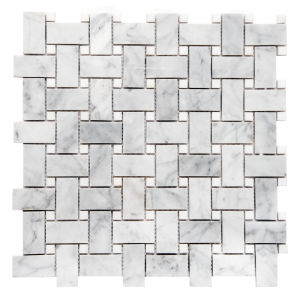 Carrara And Thassos White Marble Polished Mosaic