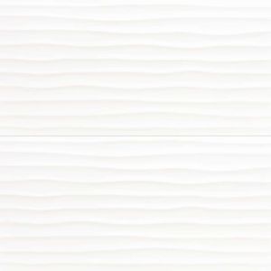White Ceramic Glossy Relief Tile 2